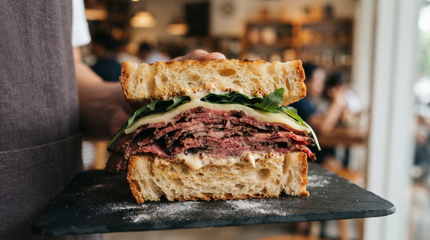 “Bukan Cuma Iseng, Ini Alasan Kenapa Kombinasi Pastrami dan Roti Sourdough Jadi Tren Sandwich Paling Diburu di Jakarta Minggu Ini”